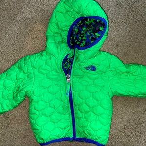 Baby Boy Infant The North Face Jacket 9-12 Months | Like Green Reversible